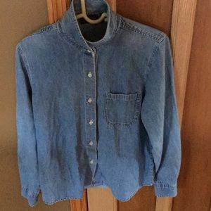 Denim button up shirt